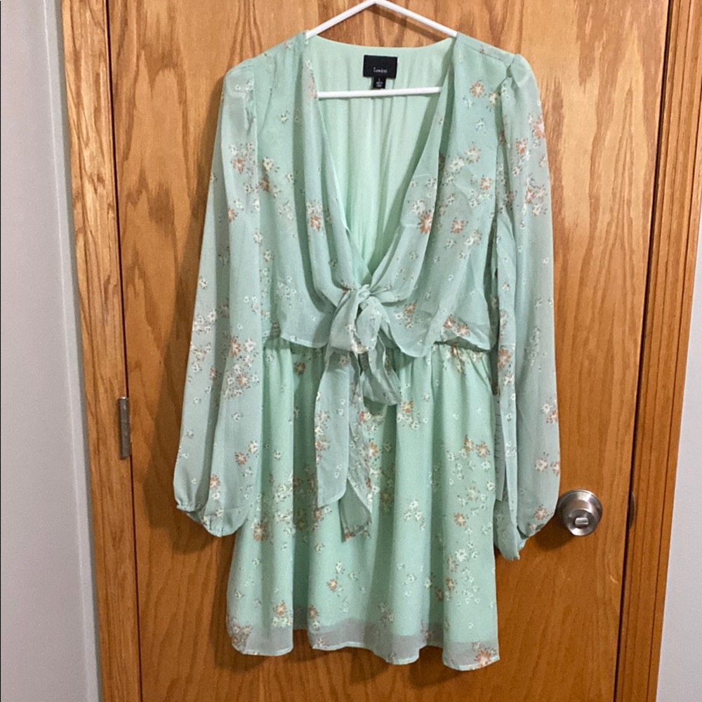 Lumière Floral Mint Green Dress
